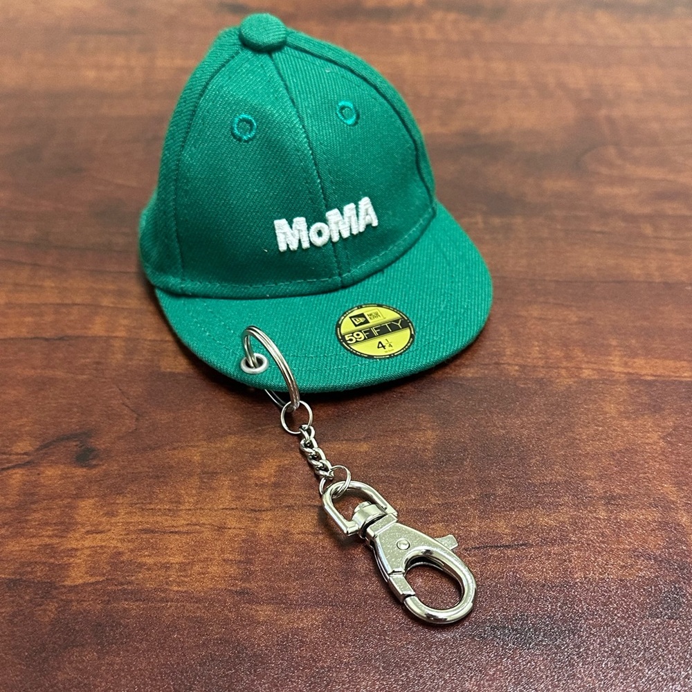 New Era MoMA mini hat keychain pouch